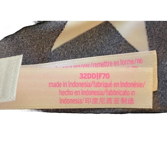 Victoria Secret PINK logo printed‎ underwire lightly padded Bra Sz 32DD - Picture 7 of 10